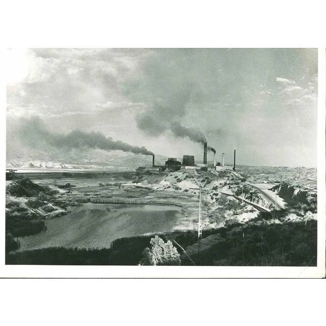 Mining - American Vintage Photograph is an original black and white photograph realized in the U.S in the Mid-20th Century...