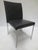 Walter Knoll Jason Lite Side Chair in Black With Satin Chrome Legs (New) For Sale In New York - Image 6 of 8