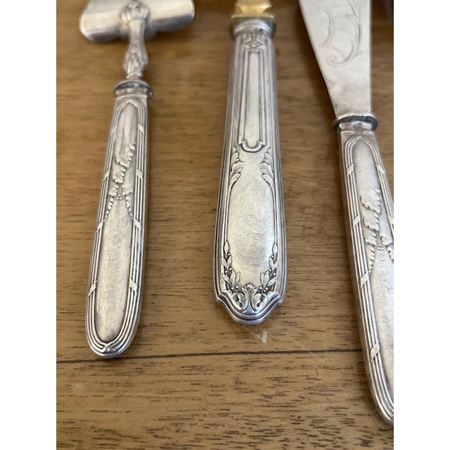 Antique French Sterling Serving Utensils, Set of 4 For Sale In San Francisco - Image 6 of 10