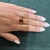 Vintage Oval Rodolite Garnet Victorian Revival in 18k Yellow Gold Solitaire Ring, Size 10.5 For Sale - Image 16 of 17
