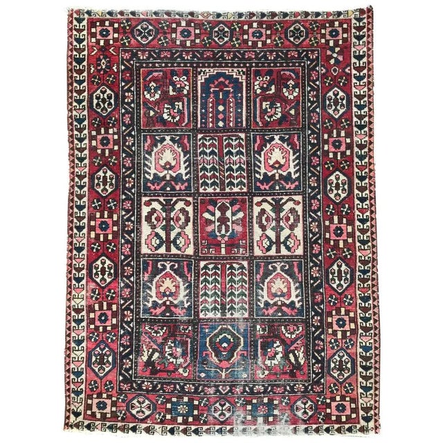 Vintage Wool Bakhtiar Rug, 1960s For Sale - Image 11 of 11