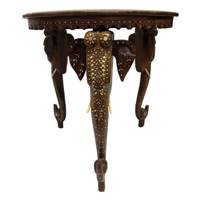 Anglo-Indian Inlaid Elephant Table For Sale