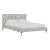 Norah Platform Bed in Ivory Brush Cheetah, King For Sale