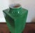 19th Century Chinese Monochrome Green Crackle Glaze Cong Shaped Vase For Sale - Image 9 of 11