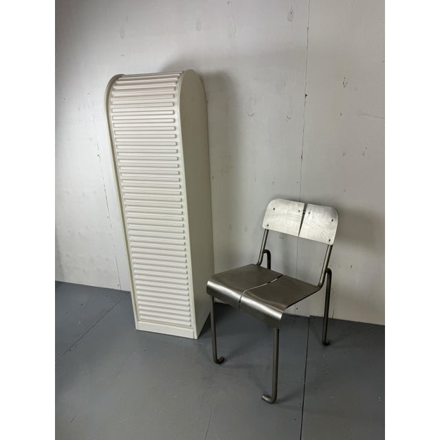 A 'A'dammer Roller Shutter Cabinet, Design by Aldo van den Nieuwelaar for Pastoe. Very good modernist workmanship. This...