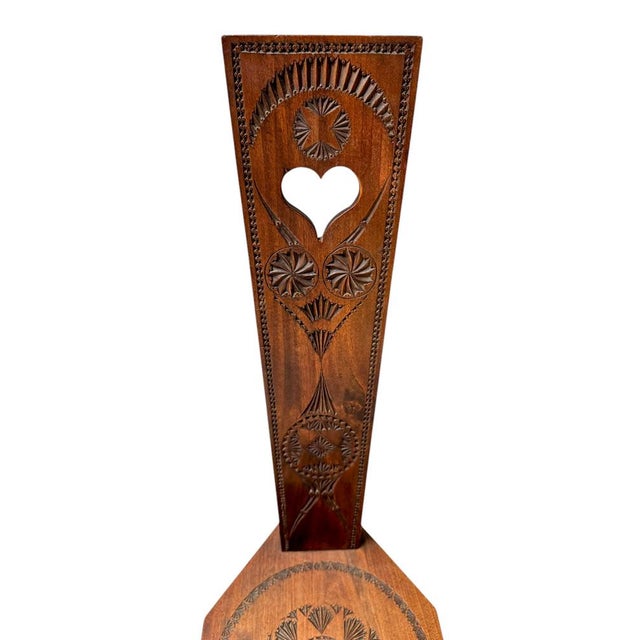 Art Nouveau Arts & Crafts Kerfschnitt Side Chair, 1900s For Sale - Image 6 of 9