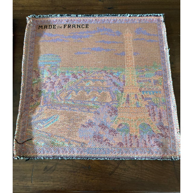 Set of 2 Vintage French Tapestries – Eiffel Tower & Notre Dame Scenes For Sale - Image 11 of 11