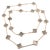 Van Cleef & Arpels 18k Rose Gold 20 Motif Alhambra Obsidian Necklace. The necklace is accompanied by a Van Cleef & Arpels...