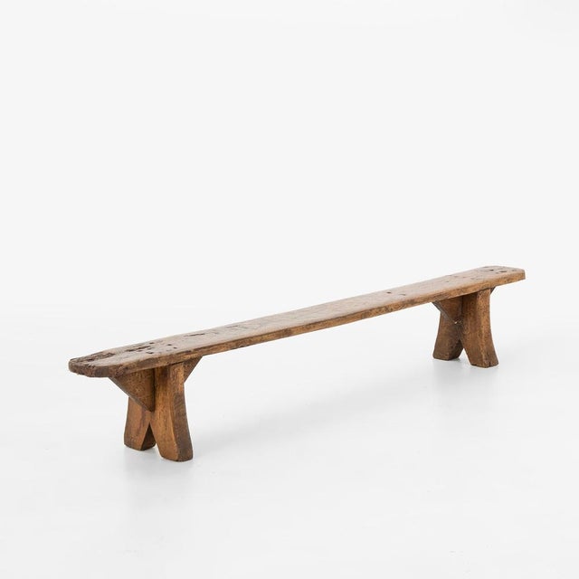 Decorative Wooden Low Bench, France, 1850s For Sale - Image 12 of 12