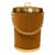 Mid Century Modern Bucket Gold Velvet Ice Bucket Wine Champaign Barware For Sale