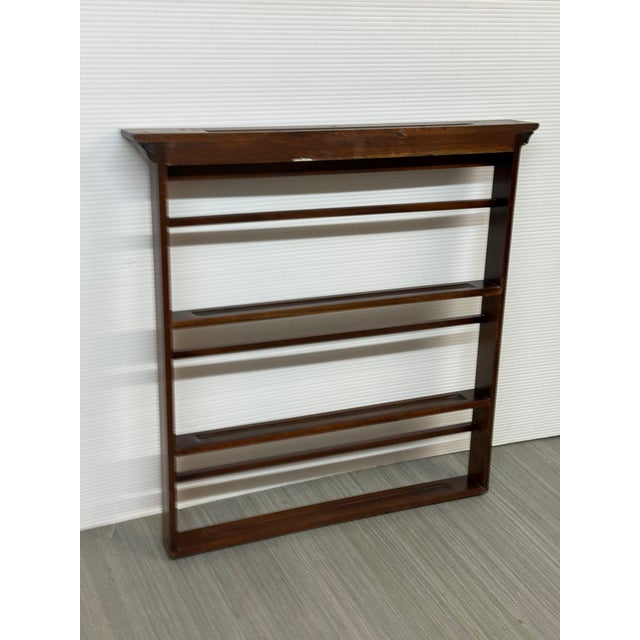 Early 20th Century Victorian Era Wall Mounted Plate Rack For Sale - Image 5 of 12