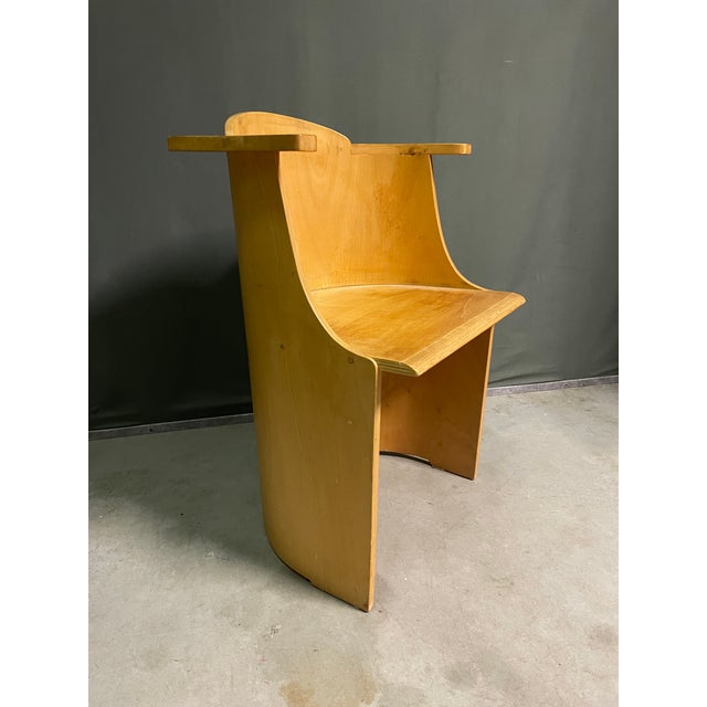 Wood Vintage Version D61 Chair by El Lissitzky, 1970 For Sale - Image 7 of 8
