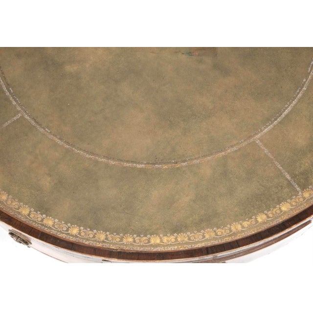 Brown 19th Century English Regency Mahogany Drum Table For Sale - Image 8 of 9