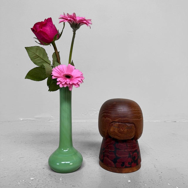 Black Japanese Shōwa Kokeshi by Issetsu Kuribayashi, 1970 For Sale - Image 8 of 11