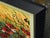 Red Maya Eventov Untitled Oil Flower Canvas With Beautiful Custom Frame For Sale - Image 8 of 9