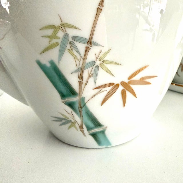 Ceramic Mid 20th Century Noritake Japanese Snack Set for 12 With Teapot, Creamer and Sugar - 7 Pieces For Sale - Image 7 of 12