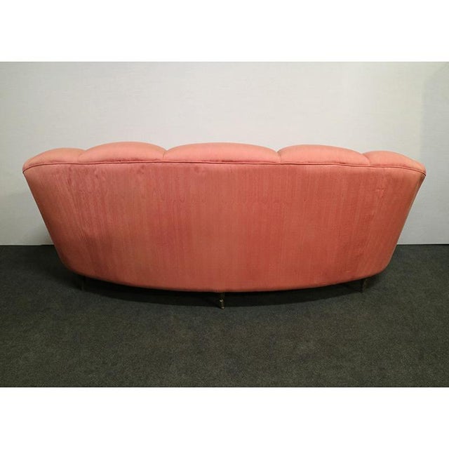Maroon Vintage Velvet Sofa, 1960s For Sale - Image 8 of 11