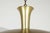 Spun aluminum pendant with anodized brass finish. Newly rewired for a single standard bulb. Eight available.