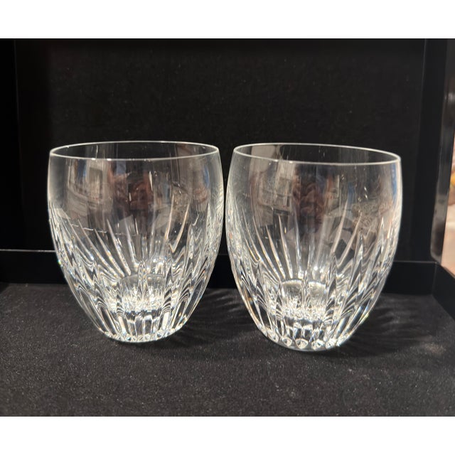 French Baccarat French Crystal Massena Tumblers - Pair For Sale - Image 3 of 6