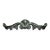 1970s Traditional Neoclassical Solid Brass Wall Accent Pediment For Sale