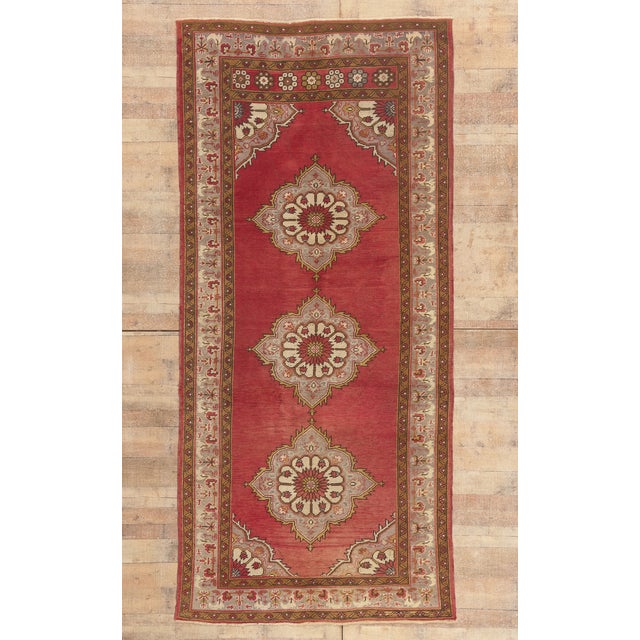 Vintage Turkish Oushak Rug, 04'11 X 10'08 For Sale - Image 10 of 10