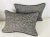 Gray Faux Cheetah Chenille Lumbar Pillows - a Pair For Sale - Image 8 of 8