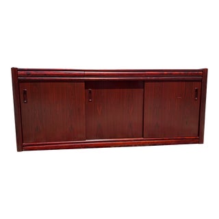 Vintage Danish Mid Century Modern Rosewood Credenza by Interform, Circa 1980s For Sale