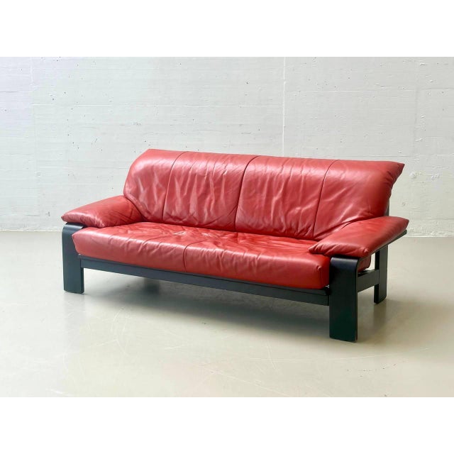 Vintage Leather Sofa from Ligne Roset, 1980s For Sale - Image 9 of 16