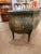 Black 19th Century English Bombe Shaped Chinoiserie Marble Top Commode For Sale - Image 8 of 11