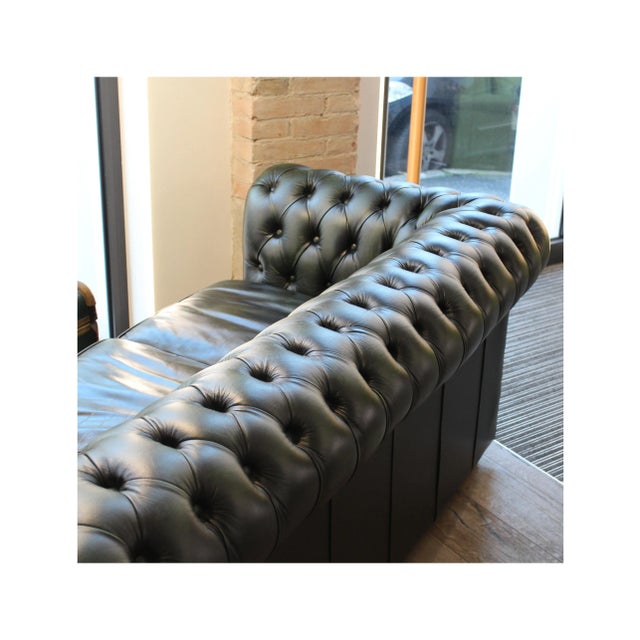 Chesterfield Sofa and Lounge Chair, 1960s, Set of 2 For Sale - Image 4 of 6