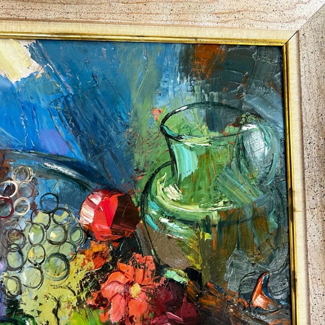 1980s California Art by Barbara West the Green Jug Signed For Sale - Image 4 of 11