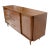 American Walnut Mid-Century Modern Tambour Doors Long Dresser Credenza For Sale
