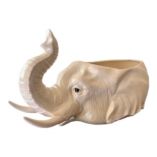 Vintage Italian Elephant Planter For Sale