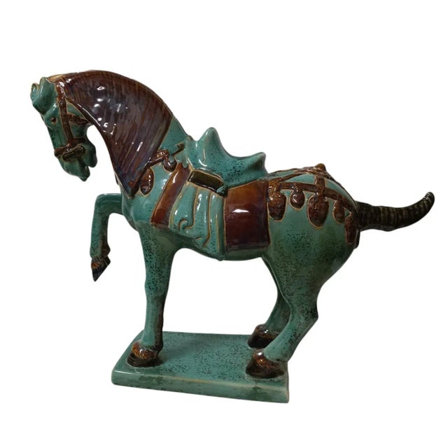 Tang Dynasty Style Terracotta Horse, 1970s For Sale - Image 10 of 11