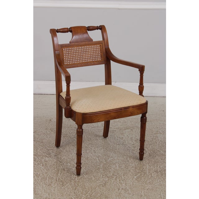 Age: C.1964 Details: Solid Cherry Fine Carved Details High Quality Construction Traditional Style Turned Legs Offered @...