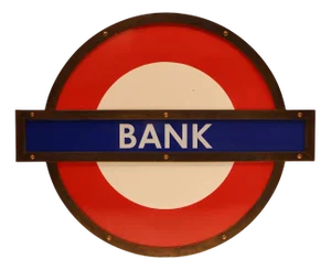 Bank Tube Station Roundel, 1940