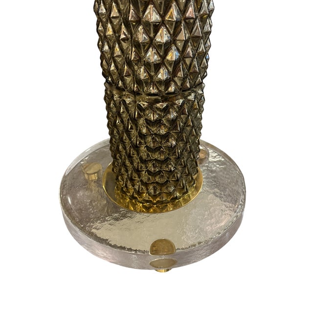 1970s Murano and Brass Lamps, 1970s, Set of 2 For Sale - Image 5 of 6