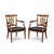 Neoclassical Neo-Classical Carved and Painted Arm Chairs Att. To David Michel - Pair For Sale - Image 3 of 6