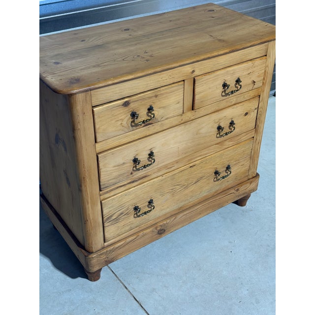 Victorian Antique Pine Two Over Two Drawers - Chest of Drawers From England For Sale - Image 3 of 18