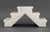 Alabaster Black Marble Arrow Inlaid White Alabaster Steps For Sale - Image 8 of 9