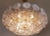 Transparent 1970s Oversized Loto Murano Glass & Brass Chandeliers - Pair For Sale - Image 8 of 8