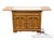Thomasville Furniture Homecoming Collection Solid Oak Rustic Country Style 56" Drop Leaf Server Buffet W. Granite Top For Sale - Image 14 of 18