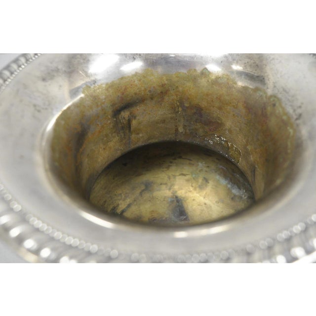 Vintage Sheridan Victorian Engraved Silver Plated Champagne Chiller Ice Bucket For Sale - Image 9 of 18