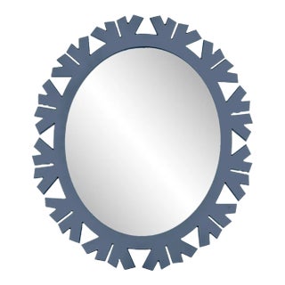 Fleur Home Audubon Bamboo Sticks Oval Mirror in Distance, 32x37 For Sale