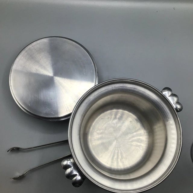 Aluminum Kraftware Cocktail Shaker With Italian Mascot Ice Bucket and Tongs-Set of 3 For Sale - Image 10 of 13