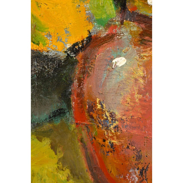 1980s Aleksandr Rodin, Still Life with Yellow Flowers, 1980s, Oil Painting on Canvas For Sale - Image 5 of 10