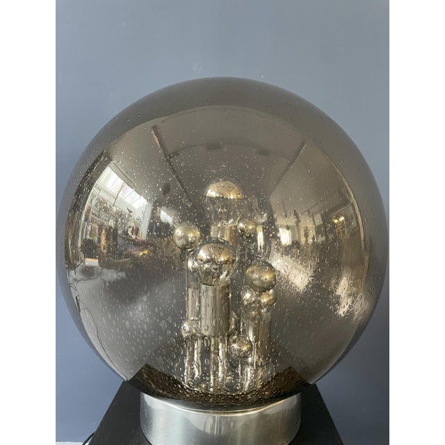Silver Doria Lights Globe Lamp For Sale - Image 8 of 11