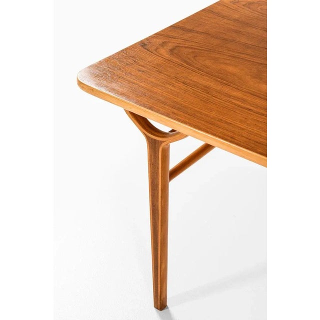 Fritz Hansen Library Table by Peter Hvidt & Orla Mølgaard-Nielsen for Fritz Hansen For Sale - Image 4 of 11