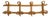 Wall Coat Rack in Rattan and Woven Wicker, 1960s For Sale