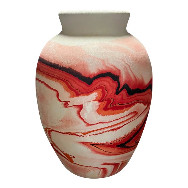 Nemadji Pottery Vase 7” For Sale
